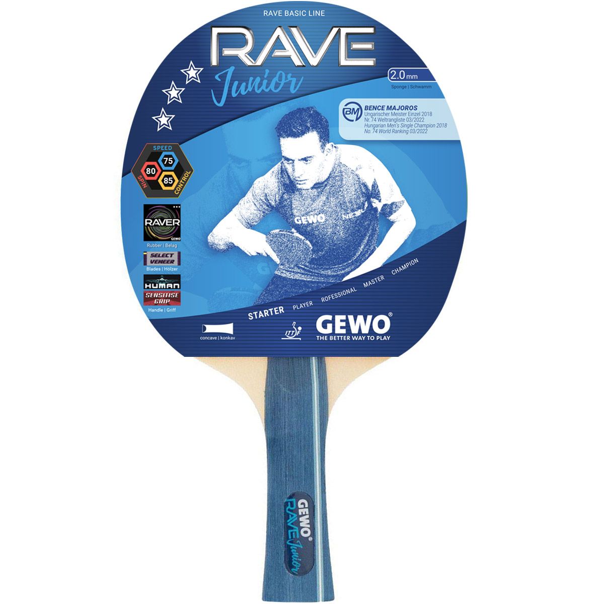 Gewo Bat RaveJunior konkav