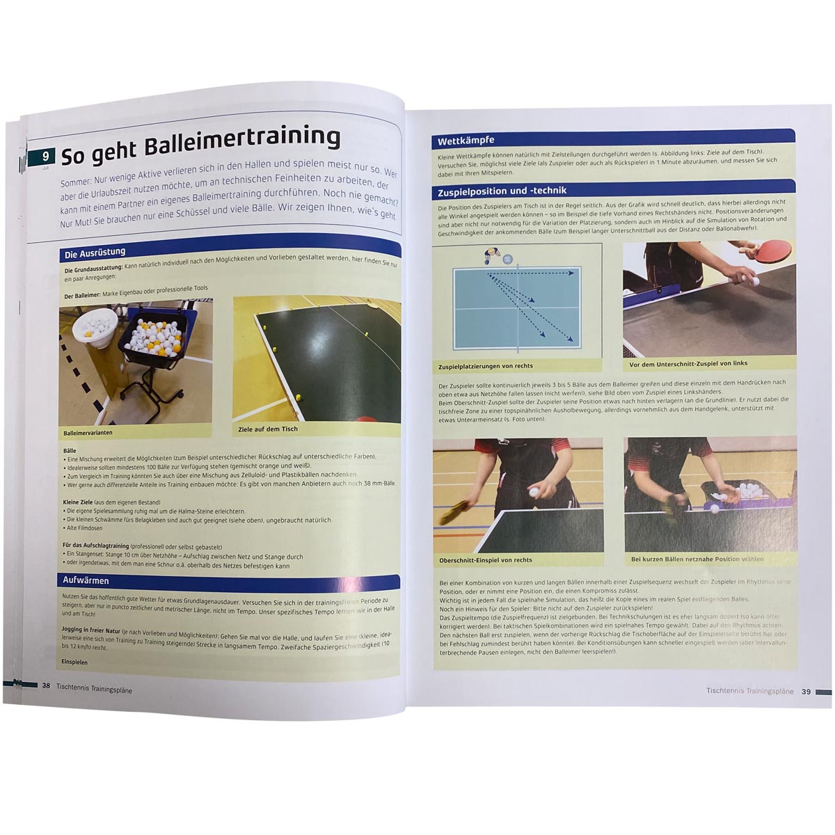 Gewo Bog Bordtennis Træningsplaner
