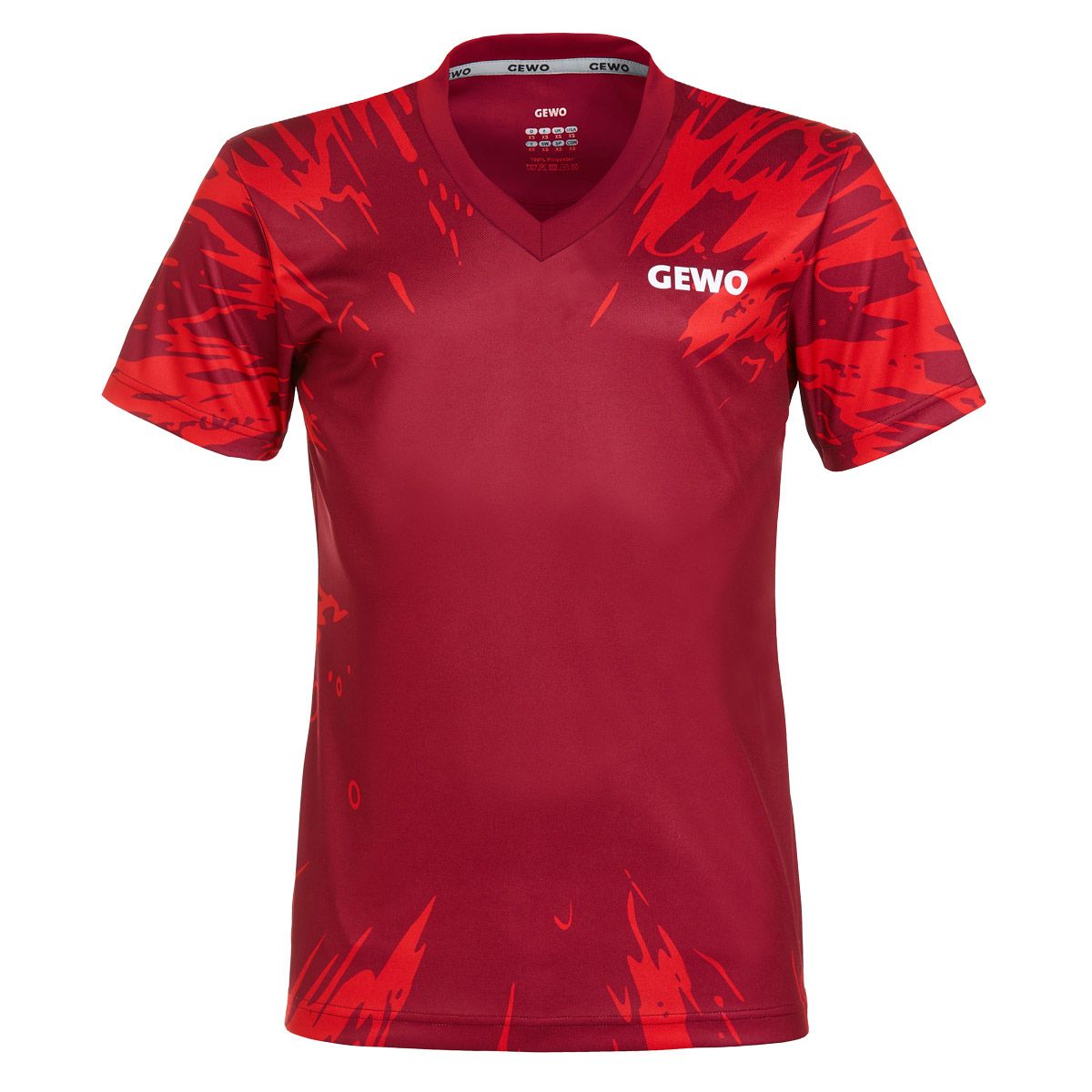 Gewo T-shirt Mattia Lady bordeaux/rød