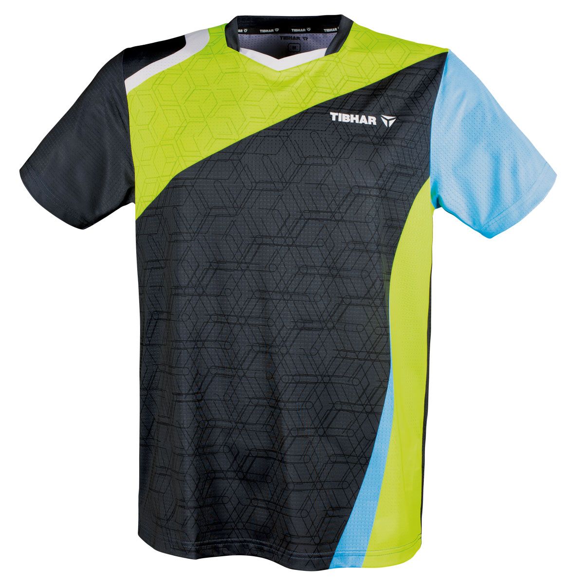 Tibhar skjorte Sol gul/lyseblå