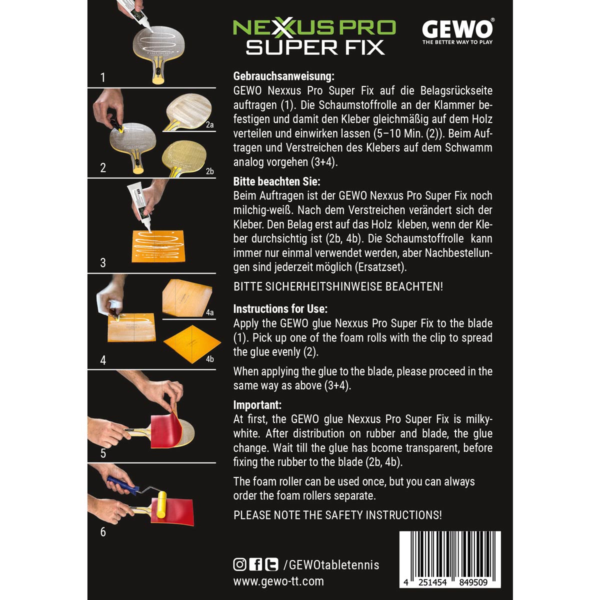 Gewo lim Nexxus Pro Super Fix 90ML