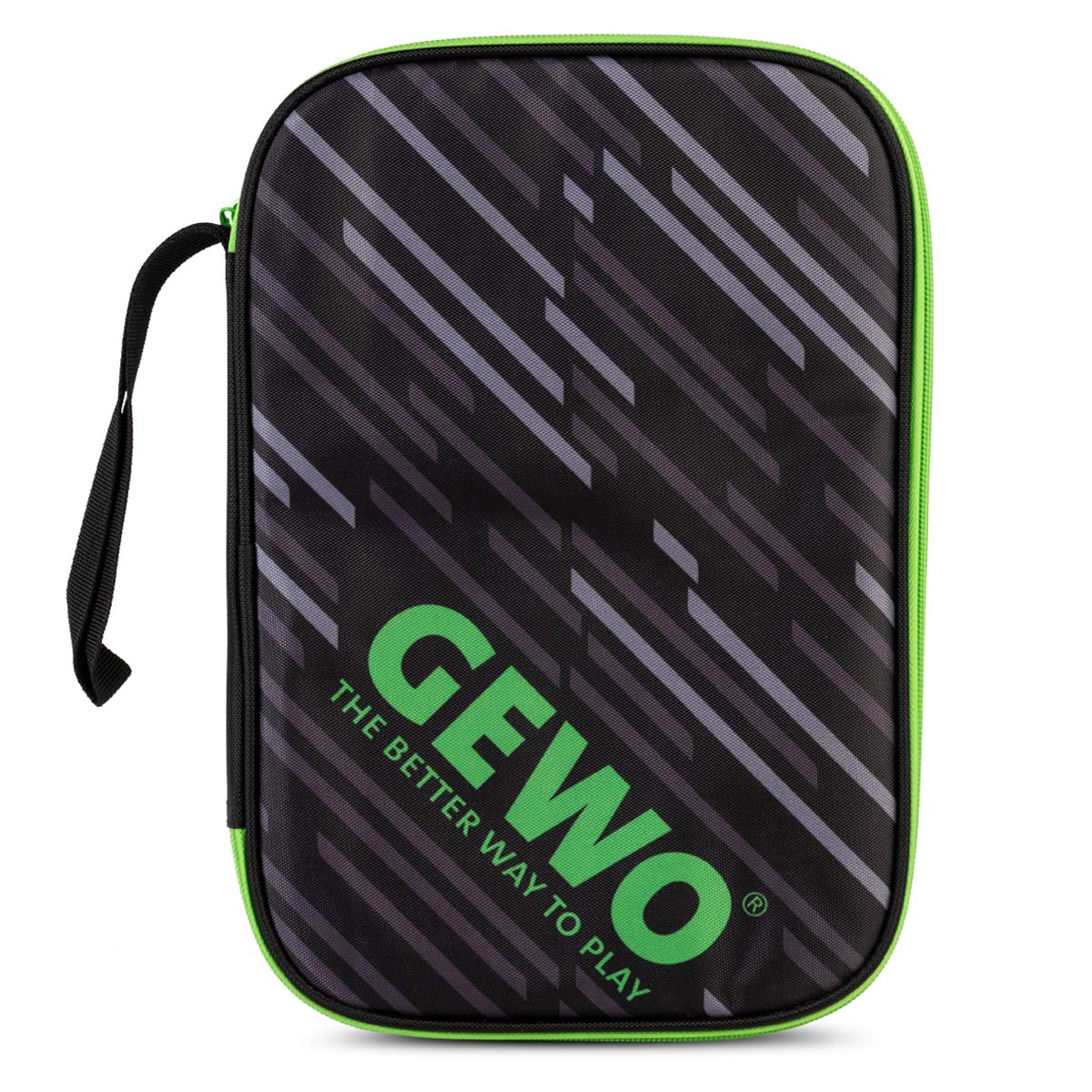 Gewo Single Cover Stripes sort/lime