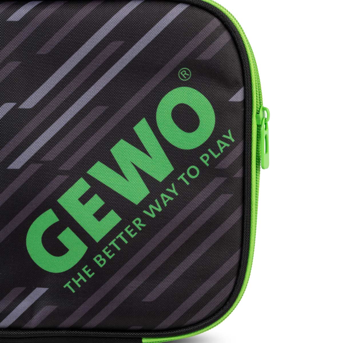 Gewo Single Cover Stripes sort/lime
