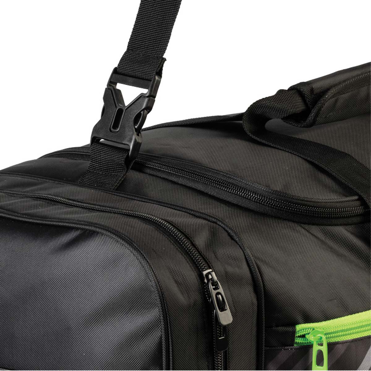 Gewo Sportstaske Stripes XL sort/lime