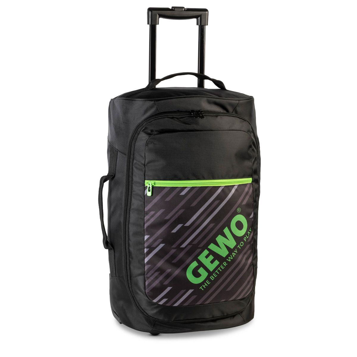 Gewo Trolley Stripes M sort/lime