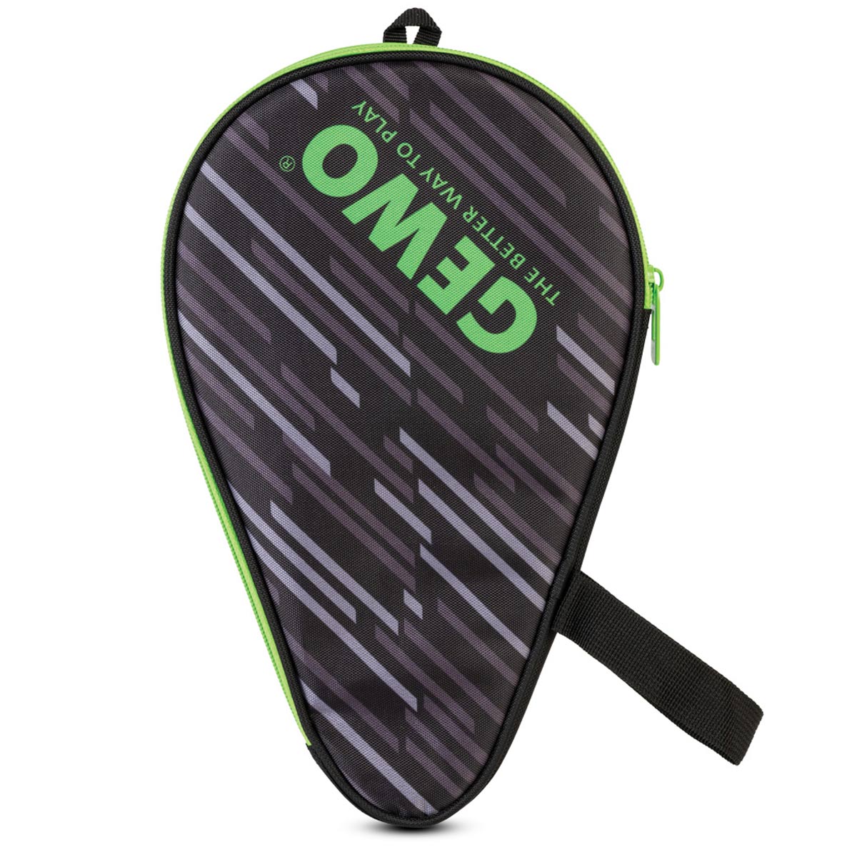 Gewo Round Cover Stripes sort/lime