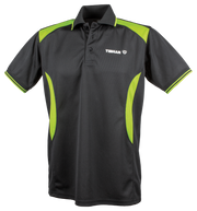Tibhar skjorte Cosmos polyester sort/grøn