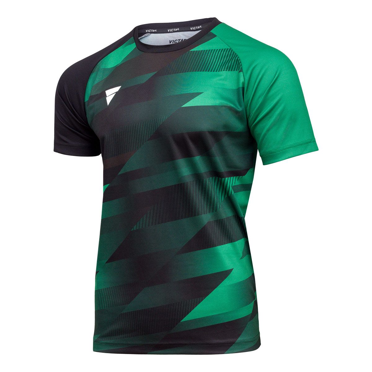Victas T-Shirt V-Tshirt 231 grøn/sort