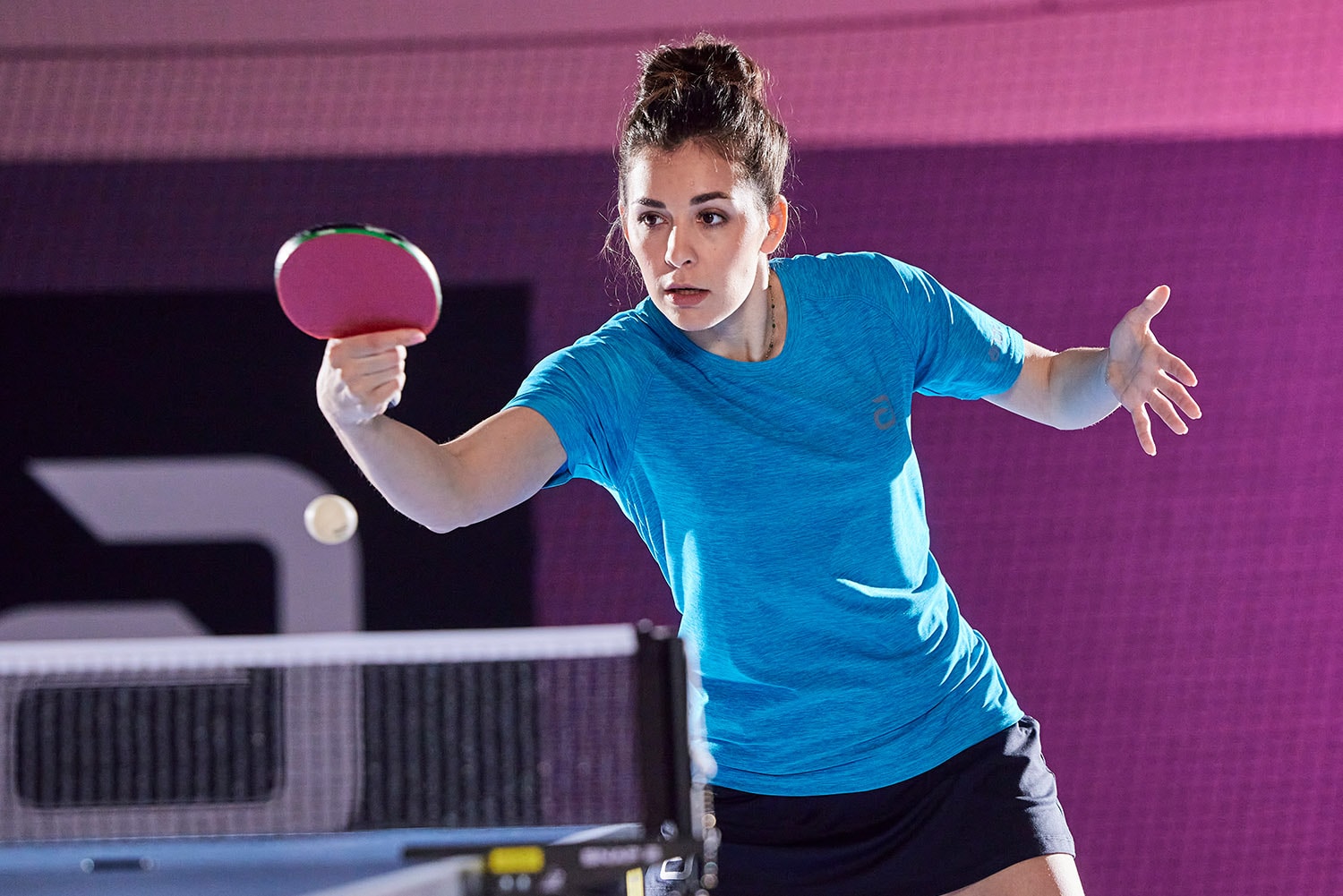 Andro Shirt Melange Alpha lagoon blå