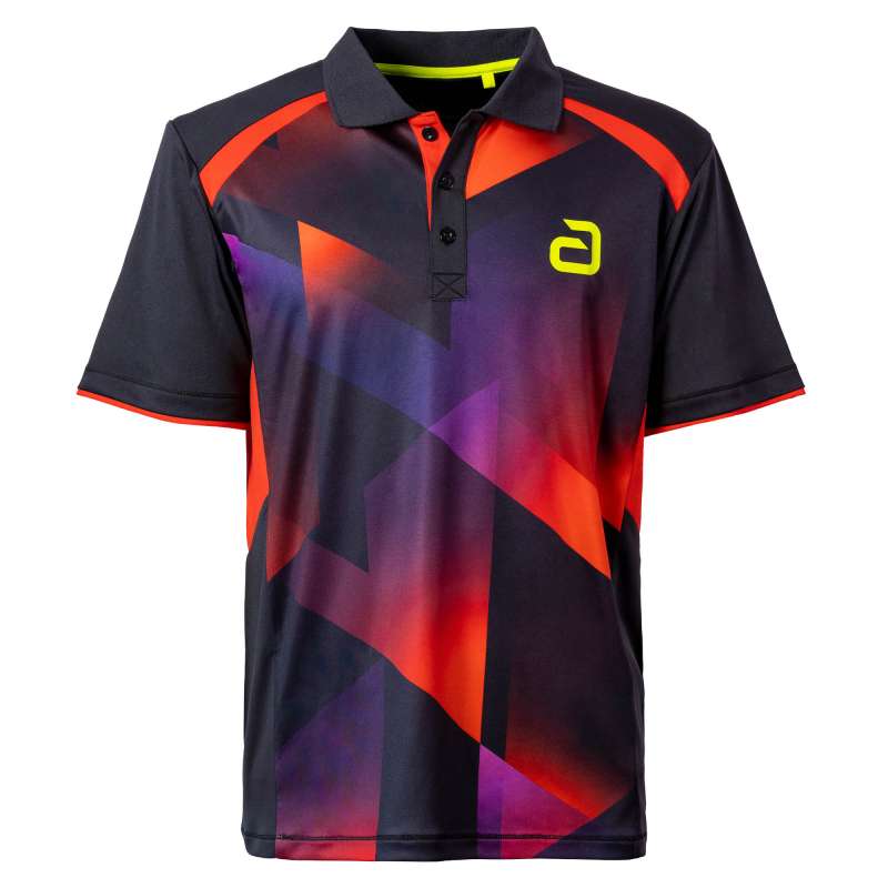 Andro Skjorte Lanton sort/rød