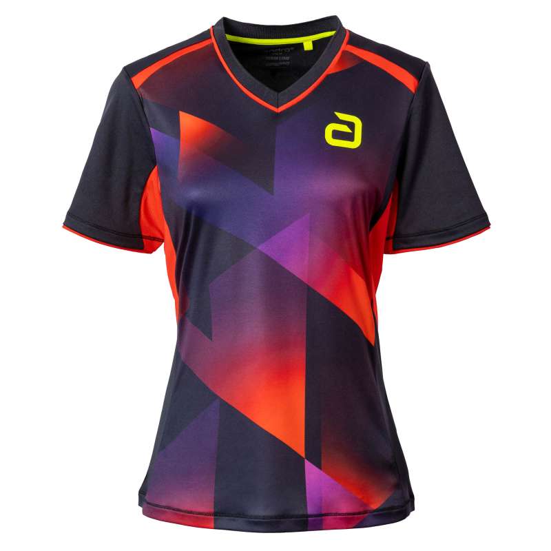 Andro Skjorte Lanton Kvinder sort/rød