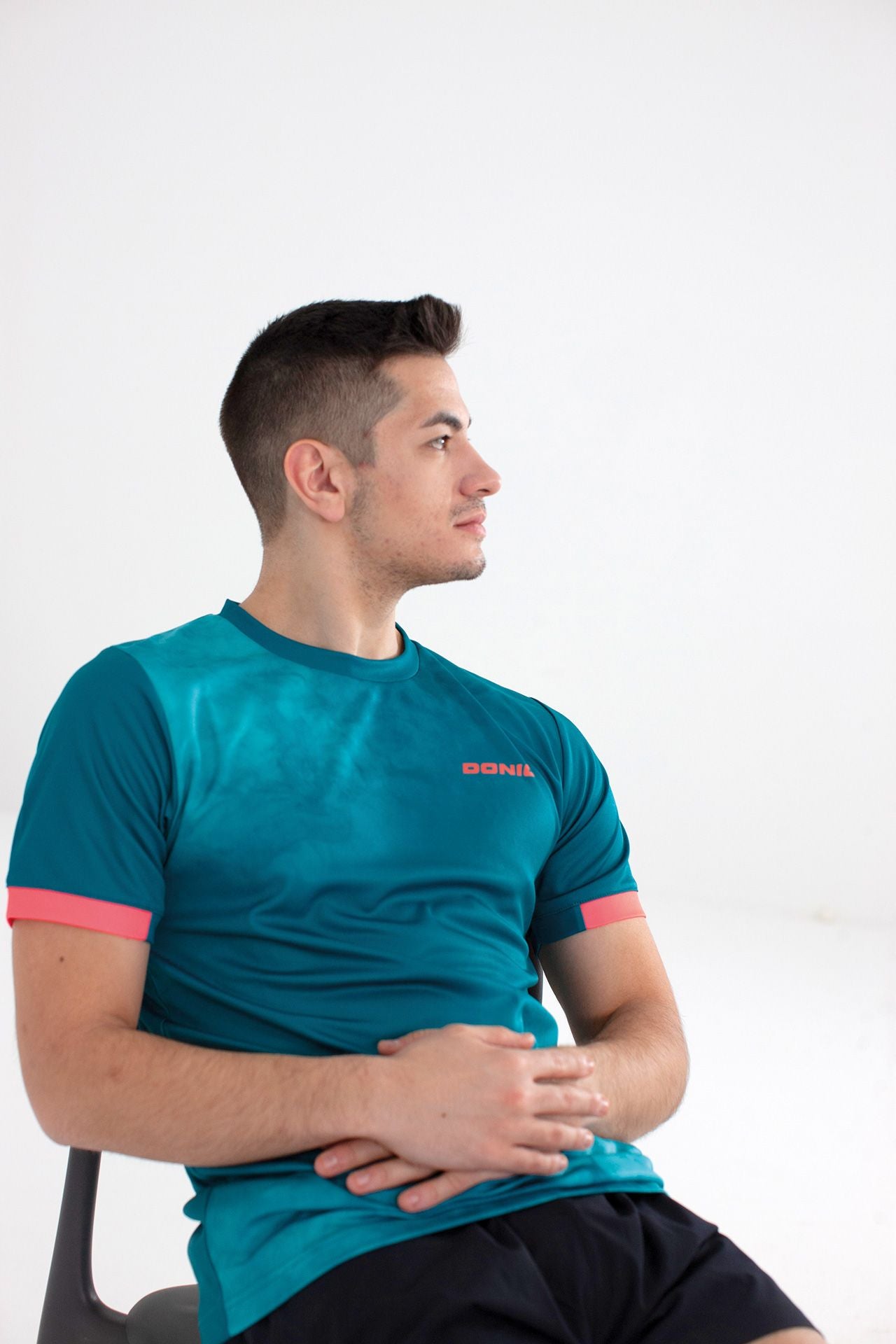 Donic t-shirt Axtion grøn/lyseblå/orange