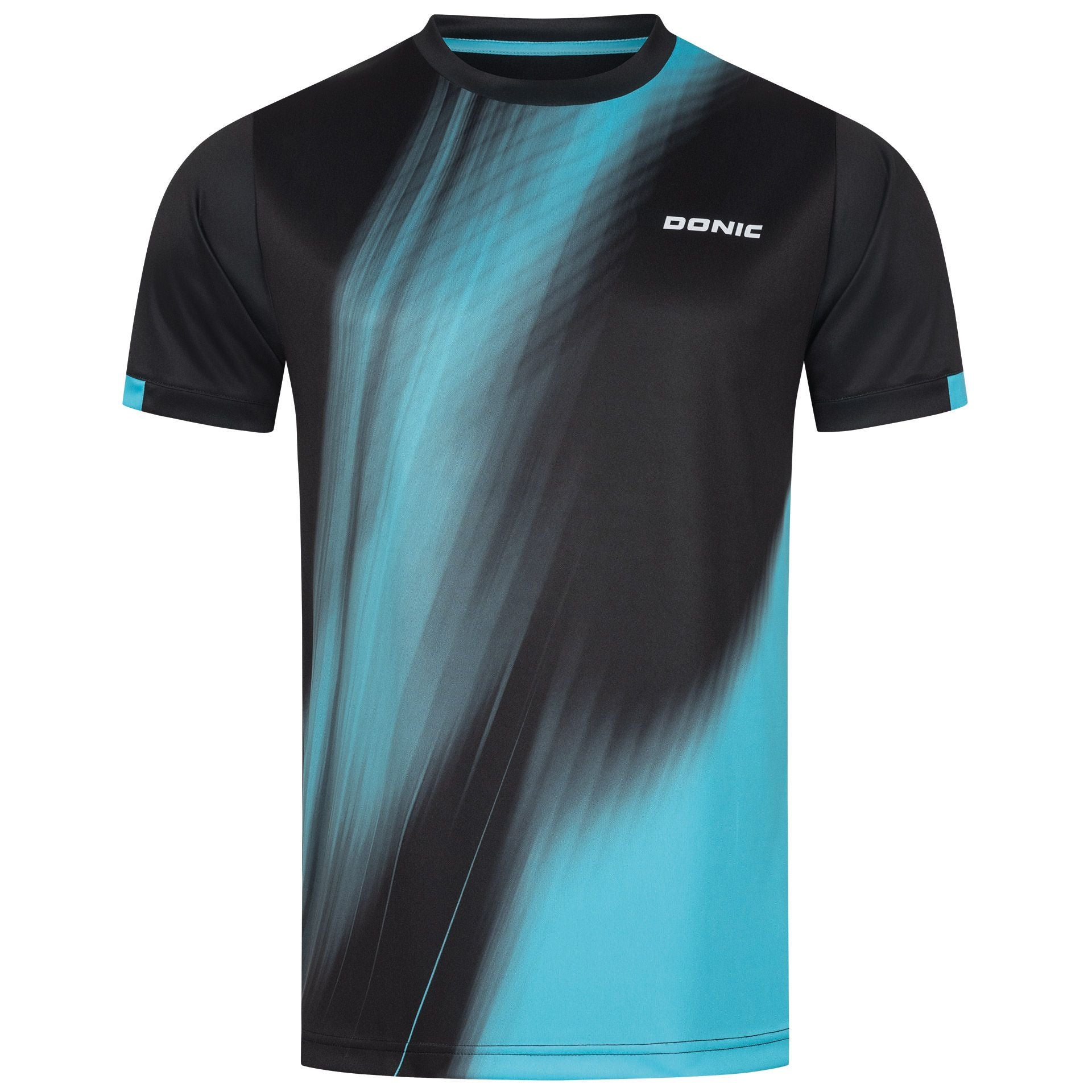 Donic t-shirt Cream sort/lyseblå