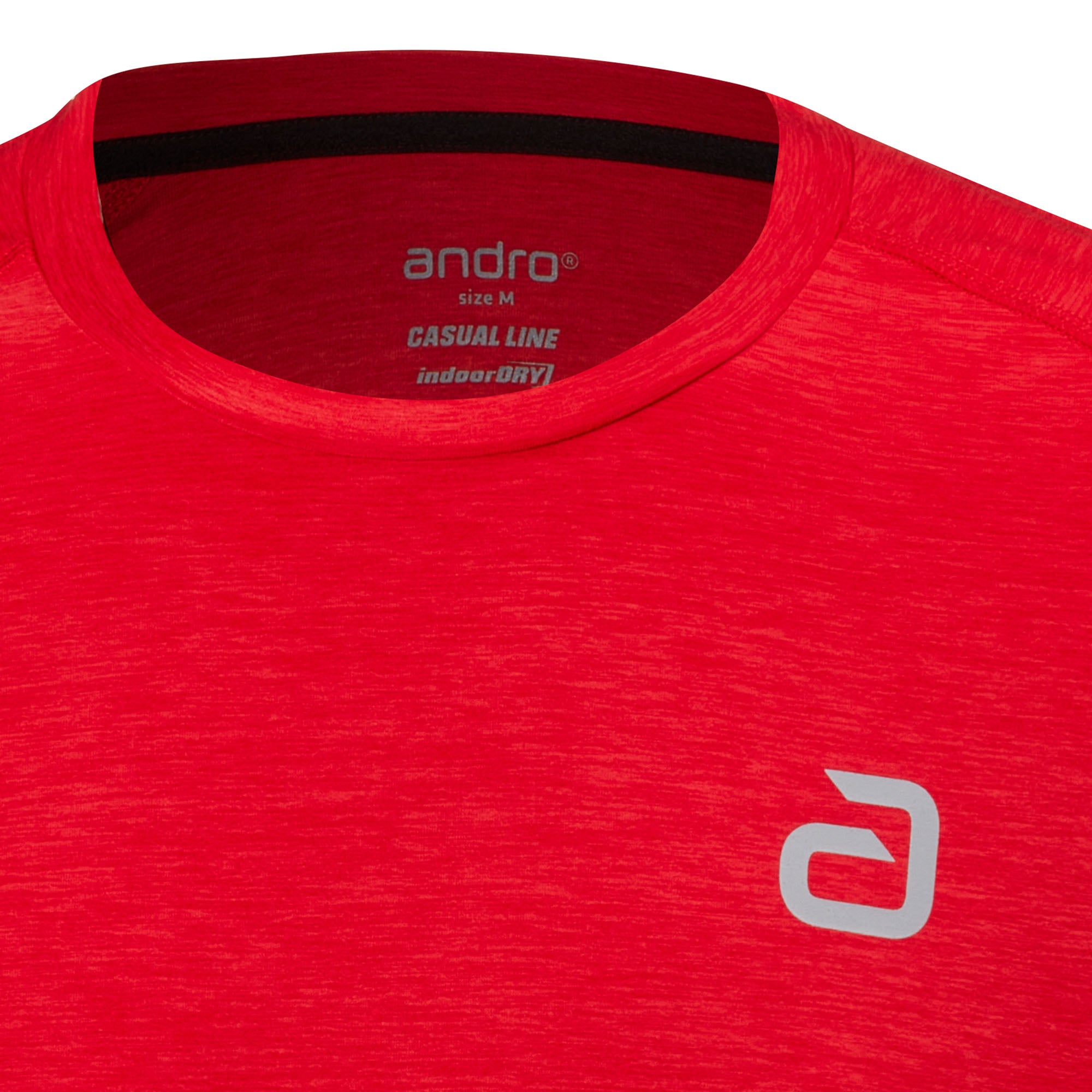 Andro T-shirt Melange Alpha chili rød