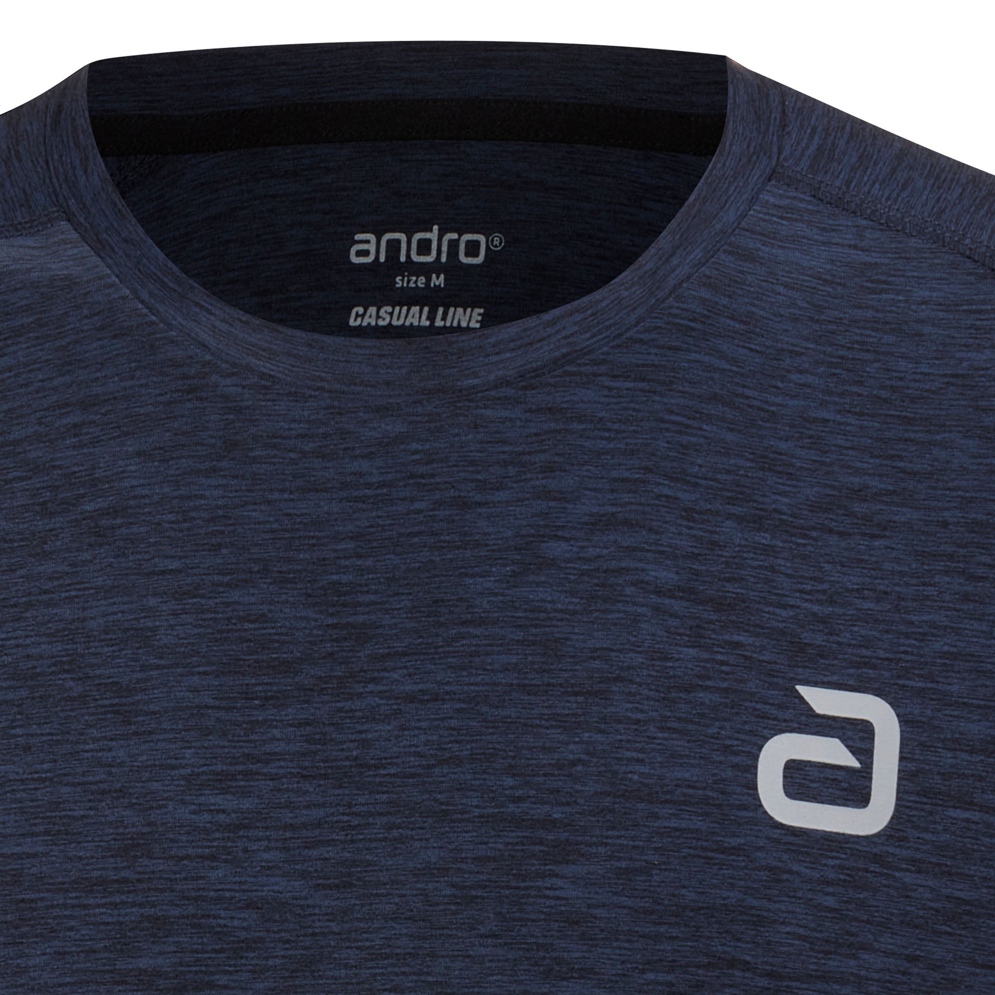 Andro T-shirt Melange Alpha mørkeblå