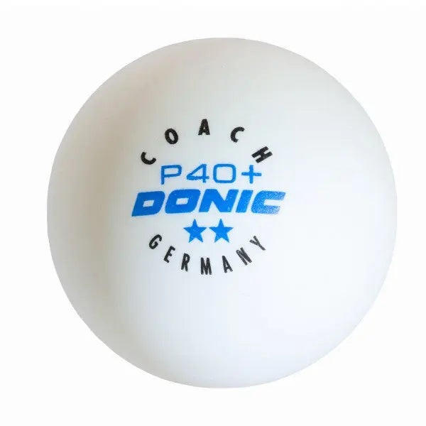 Donic Ball Coach ** P40+ white (120) DONIC SE - tabletennisstore.eu